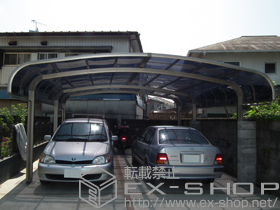 のカーポート テールポートシグマIII ワイド 延長 積雪〜30cm対応 施工例