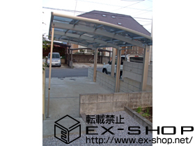 のカーポート レイナポート 延長 積雪〜20cm対応＋着脱式サポート 施工例