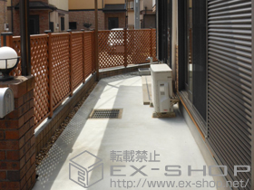 のフェンス・柵 ステイウッドフェンスM2型 間仕切りタイプ 施工例