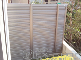 のフェンス・柵 ハイスクリーンフェンスA型 フリーポールタイプ 施工例