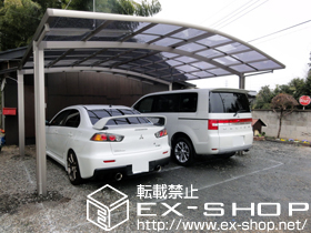 のカーポート カーブポートシグマIII ワイド 積雪〜20cm対応 施工例