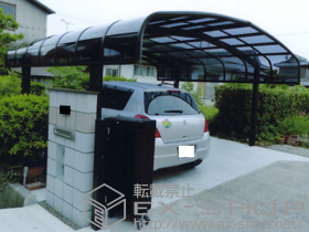 のカーポート レイナキャップポート M合掌 積雪〜20cm対応 施工例
