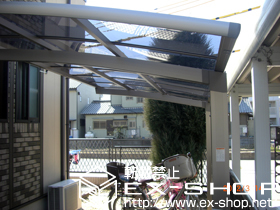 のサイクルポート・駐輪場 カーブポートシグマIII ミニ 積雪〜30cm対応 施工例