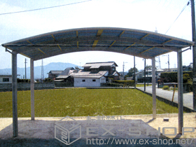 のカーポート レイナツインポート 積雪〜20cm対応＋屋根ふき材補強部品 施工例