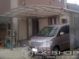 のカーポート レイナツインポート 積雪〜20cm対応+サイドパネル 施工例