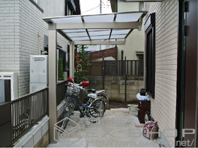 のサイクルポート・駐輪場 マイリッシュ 前上がり 積雪〜20cm対応 ＜通常勾配＞ 施工例