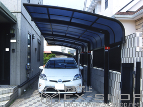 のカーポート レイナキャップポート 積雪〜20cm対応+屋根材 施工例