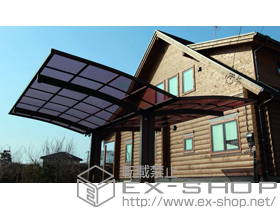 のカーポート レイナポート Y合掌 積雪〜20cm対応＋着脱式サポート 2本入 施工例