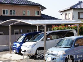 のカーポート カーブポートシグマIII ワイド 積雪〜30cm対応 施工例