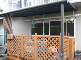 のテラス屋根 ライザーテラスII F型 テラスタイプ 単体 積雪〜20cm対応 施工例