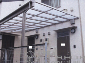 のテラス屋根 ライザーテラスII F型 テラスタイプ 連棟 積雪〜20cm対応 施工例