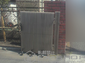 のカーゲート トリップゲート ペットガード型 ノンレール 片開き 施工例