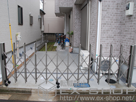 のカーゲート トリップゲートPA型(錠無し) ノンレール 片開き35S 施工例