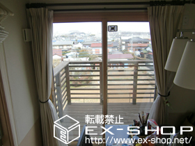 の機能門柱・ポスト インプラス ダストバリア仕様 引違い窓 2枚建 施工例