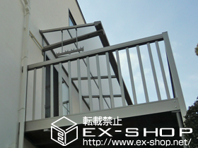 のバルコニー・ベランダ屋根 ライザーテラスII F型 ルーフタイプ 単体 積雪〜20cm対応 施工例