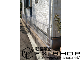 のフェンス・柵 ユメッシュHR型 フリー支柱タイプ 施工例