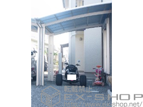 のカーポート レイナベーカポート 積雪〜20cm対応+屋根ふき材補強部品 施工例