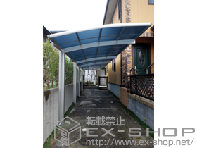 のカーポート レイナポート 縦連棟 積雪〜20ｃｍ対応＋屋根ふき補強部品セット 施工例