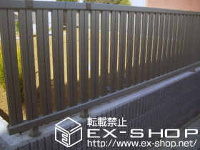 のフェンス・柵 エクスラインフェンス22型 自由柱施工 施工例