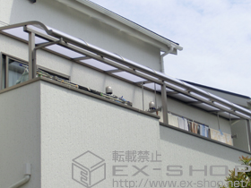 のバルコニー・ベランダ屋根 ライザーテラス?R型 積雪対応〜20? 施工例