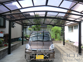 のカーポート カーブポートシグマIII ワイド 積雪〜30cm対応 施工例