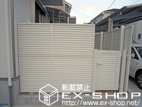 の門扉 プリレオ R5型 片開き 柱使用 施工例