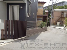 LIXIL ���N�V��(TOEX)�̃t�F���X�E��E�� �v�����IR1�^�t�F���X �t���[�|�[���^�C�v �{�H��