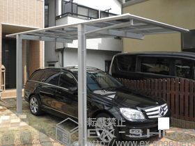 のカーポート マイリッシュOK 積雪〜20cm対応 ＜奥行勾配＞ 施工例