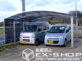 のカーポート レイナツインポート 積雪〜20cm対応＋サイドパネル51-19 施工例