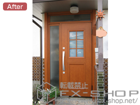 の玄関ドア ラフォースR2玄関ドア 07型 片袖　ランマ付タイプ 施工例