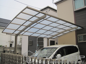のカーポート カーブポートシグマIII 積雪〜30cm対応 施工例