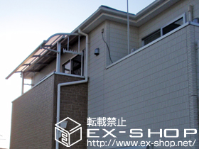 のバルコニー・ベランダ屋根 ライザーテラスII R型 屋根タイプ 積雪〜20cm対応 施工例