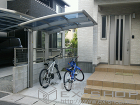 のサイクルポート・駐輪場 レイナポート ミニ 積雪〜20ｃｍ対応 施工例