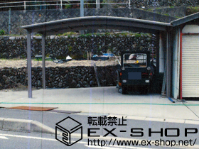 のカーポート カーブポートシグマIII ワイド 積雪〜30ｃｍ対応 施工例