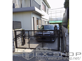 のカーゲート オーバードアS1型 電動式 施工例