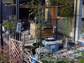 のフェンス・柵 ハイグリッドフェンスN1型  間仕切りタイプ高尺タイプ 施工例