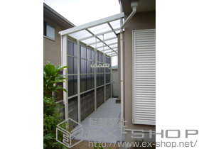 のストックヤード フリーヤード　オープンタイプ 積雪〜20cm対応+ フリーヤード 物干しセット 施工例