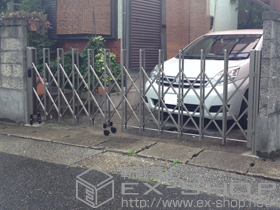 のカーゲート トリップゲート PA型 ノンレール 片開き 35S 施工例