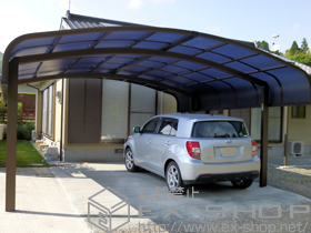 のカーポート レイナキャップツインポート 積雪〜20cm対応 施工例