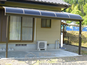 のテラス屋根 ライザーテラスII R型 テラスタイプ 単体 積雪〜20cm対応 施工例