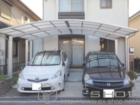 のカーポート プレシオスポート ワイド　積雪〜20cm対応 施工例