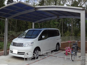 のカーポート プレシオスポート M合掌 積雪〜20cm対応 施工例