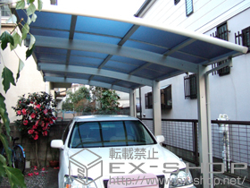 のカーポート レイナポートZ 積雪〜20cm対応＋着脱式サポート 3本入 施工例