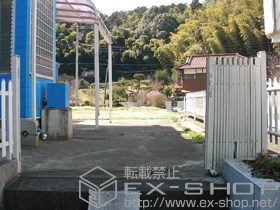 のカーゲート トリップゲート PA型 ノンレール 片開き 施工例