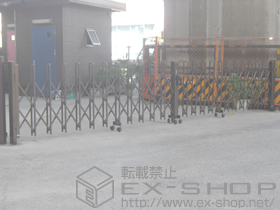 のカーゲート トリップゲート PB型 ノンレール 両開き 施工例