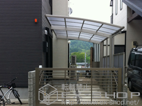 のカーポート プレシオスポート　積雪〜20cm対応+サイドパネル51-10H 施工例