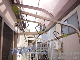 のバルコニー・ベランダ屋根 ライザーテラスＩＩ Ｒ型 ルーフタイプ 単体 施工例