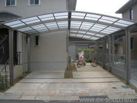 のカーポート カーブポートシグマ? 積雪対応〜20? 施工例