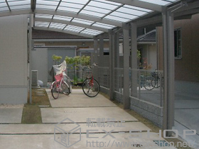 のカーポート カーブポートシグマ? 積雪対応〜20? 施工例