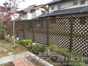 のフェンス・柵 ステイウッドフェンスM2型 高尺タイプ 間仕切りタイプ 施工例